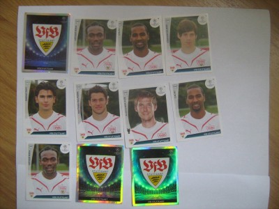 PANINI - Champions League 2009-2010 / VfB Stuttgart (11 stikere) foto