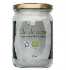 Ulei de cocos virgin presat la rece 500ml certificat organic Obio foto