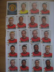 PANINI - Champions League 2009-2010 / Manchester United (20 stikere) foto