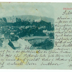 949 - SIGHISOARA, Panorama, Litho, Romania - old postcard - used - 1898