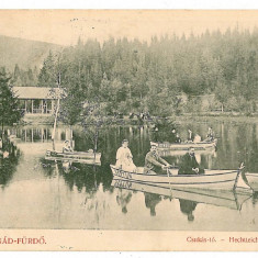 1344 - TUSNAD, Harghita, boats on the lake - old postcard - used - 1905