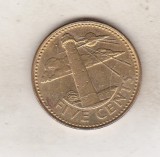 Bnk mnd Barbados 5 centi 1998, America de Nord