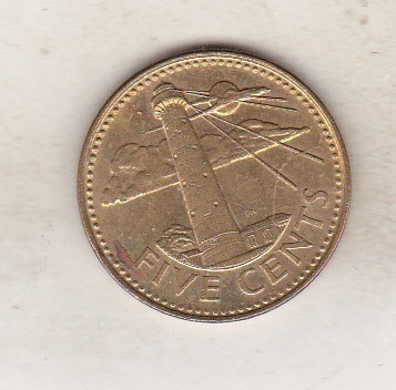 bnk mnd Barbados 5 centi 1998 foto