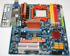 Gigabyte GA-MA790GP-DS4H, CrossFireX Hybrid Graphics, AM3, AM2+,AM2, ATI Radeon HD3300, HDMI, DVI, VGA, 4xDDR2 1200, 6xSATA, 7.1ch, tablita,GARANTIE ! foto