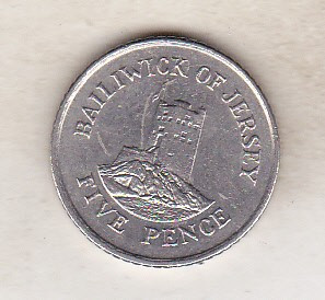 bnk mnd Jersey 5 pence 1993 foto