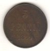 SV * Finlanda / sub ocupatie Rusia tarista 5 PENNIA 1899, Europa, Cupru (arama)