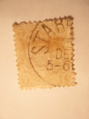 Timbru 7 Kr.1870 ,gri-violet ,Bavaria , stamp. foto