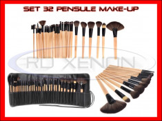 SET 32 PENSULE MAKE-UP BROWN VINTAGE + HUSA CADOU - MACHIAJ, MAKEUP, FARD, PRET MINIM, CALITATE MAX foto