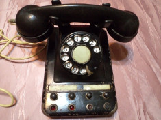 Telefon Ebonita Vechi - 1960 - Centrala foto