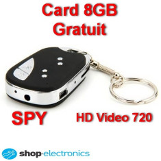 Camera Spion HD ascunsa in Breloc Telecomanda Auto SPY, Card 8GB GRATUIT! foto