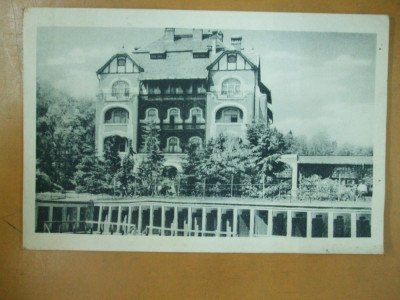 Carte postala Baia Ocna Sibiului Hotelul statului Sibiu 1937 foto