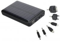 INCARCATOR SOLAR 5000 mAh -BATERIE EXTERNA-PENTRU TELEFOANE,TABLETE,MP 3,MP4 ETC... foto