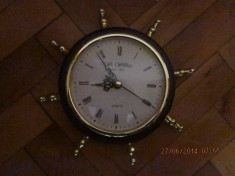 Ceas vechi englezesc 1883 model timona,carma de vapor foto
