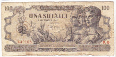 Bancnota 100 lei 5 decembrie 1947 foto
