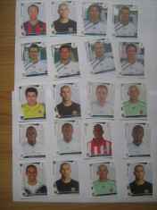 PANINI - Champions League 2009-2010 / lWolfsburb, Atletico Madrid, Girondins Bordeaux, Barcelona, AC Milan (20 stikere) foto