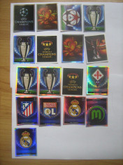 PANINI - Champions League 2009-2010 / logo-uri, sigle club (17 stikere) foto