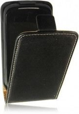 Husa Flip Case Slim Inchidere Magnetica LG Optimus L1 II E410 Black foto