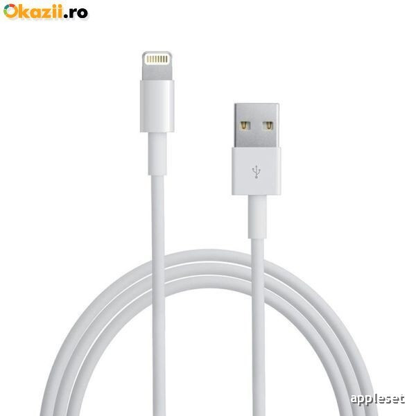 minimum Take out analog Cablu iPhone 5 5C 5S 6 6S 6/6S Plus iPad iPod 8 Pin Lightning USB Original,  iPhone 5/5S, Apple | Okazii.ro