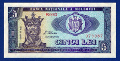 Moldova 5 lei 1992 bancnota UNC P#6 Stefan Cel Mare foto