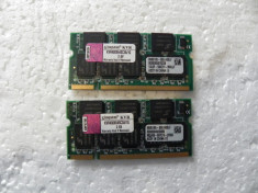 Memorie Laptop Kingstn Sodimm DDR1 1 GB 400 Mhz Dual Channel KVR400X64C3A/1G foto