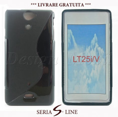 HUSA SONY XPERIA V LT25i SILICON GEL TPU S-LINE NEGRU *** LIVRARE GRATUITA *** foto