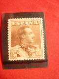 Timbru 10 Pesetas 1924 Alphons XIII Spania ,nestamp. ,fara guma