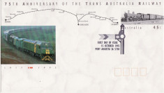 AUSTRALIA 1992 TRENURI FDC foto