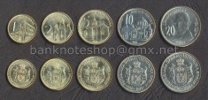 SERBIA █ SET COMPLET DE MONEDE █ 1, 2, 5, 10, 20 Dinara █ 2006 █ UNC
