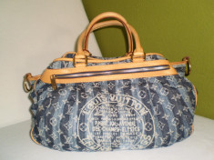 Geanta Autentica Louis Vuitton Denim Monogram Oferta Unica foto