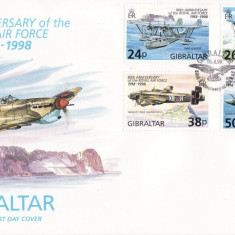 GIBRALTAR 1998 AVIOANE FDC