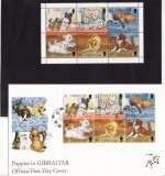 GIBRALTAR 1996 CAINI BLOC SI FDC