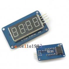4 Bits Digital Tube LED Display Module With Clock Display for Arduino (FS00465) foto