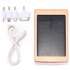 Incarcator Solar cu Baterie interna de 30000 mAh pt Telefon/Tableta foto