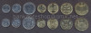 UCRAINA █ SET COMPLET DE MONEDE █ 1+2+5+10+25+50 Kopeek +1 Hryvnia 2009-2014 UNC, Europa