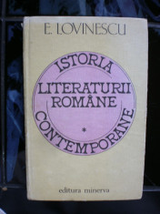Istoria literaturii romane contemporane - E . Lovinescu foto