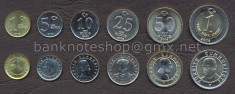 TURCIA SET COMPLET DE MONEDE ? 1, 5, 10, 25, 50 Yeni Kurus, 1 Yeni Lira 2006 UNC foto