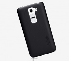 Carcasa spate originala Nillkin Super Frosted Shieldcase cover pentru LG G2 mini D618 calitate premium, in ambalaj + folie ecran; culoare: NEGRU foto