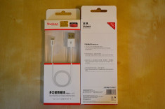 Cablu 8 Pin Lightning USB Apple iPhone 5 5C 5S 6 6 Plus iPad 4 iPad Mini iPod Touch 5 by Yoobao Original foto