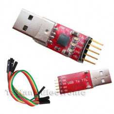 USB 2.0 to TTL UART 6PIN Module Serial Converter CP2102 STC PRGMR Free cable (FS00466) foto