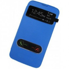 Husa Flip Cover S-View Samsung Galaxy S3, I9300 Albastra foto