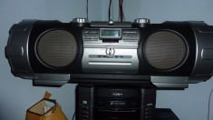 BOOMBOX JVC NB10 ( NB10B ) Radio - Casetofon CD MP3 TELECOMANDA Subwoofer portabil 52W foto