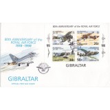 GIBRALTAR 1998 AVIOANE FDC