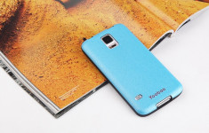 Husa TPU + Folie Samsung Galaxy S5 i9600 Blue by Yoobao Originala foto