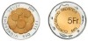 ELVETIA MONEDE COMEMORATIV 5 Franken 1999 KM-86 WINE FESTIVAL UNC, Europa