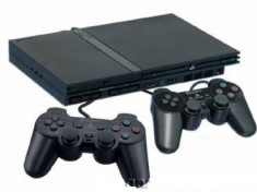 Playstation 2 Slim + 2 joystickuri + 8 jocuri - Card 8Mb - Totul original/nemodat/intretinut foto