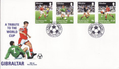 GIBRALTAR 1998 CAMPIONATUL MONDIAL DE FOTBAL FDC foto