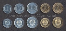 TRANSNISTRIA ? SET COMPLET DE MONEDE ? 1, 5, 10, 25, 50 Kopeek ? 2000-2005 ? UNC foto