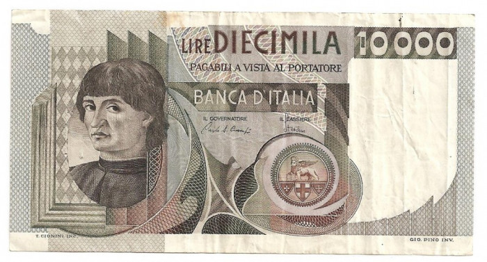 ITALIA 10000 LIRE 1980 F