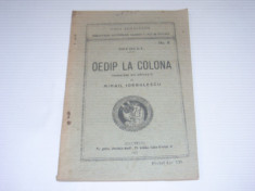 SOFOCLE - OEDIP LA COLONA ~ Ed. 1921 foto