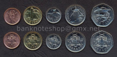 BARBADOS SET COMPLET DE MONEDE 1, 5, 10, 25 Cents, 1 Dollar UNC foto